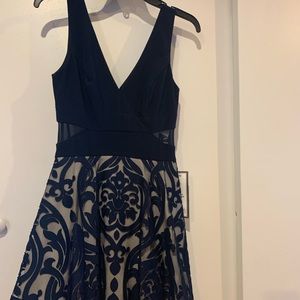 navy blue dress